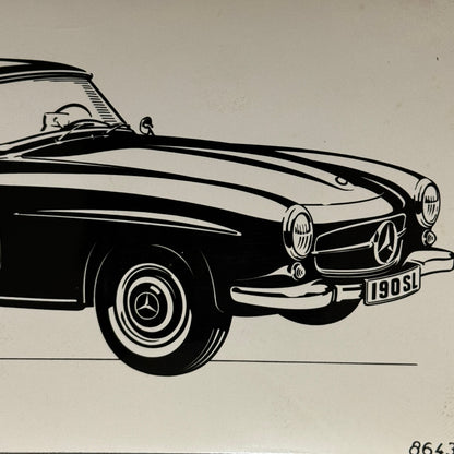 Vintage Mercedes 190SL 190 SL Roadster Hardtop Photo Photograph Lot 5x