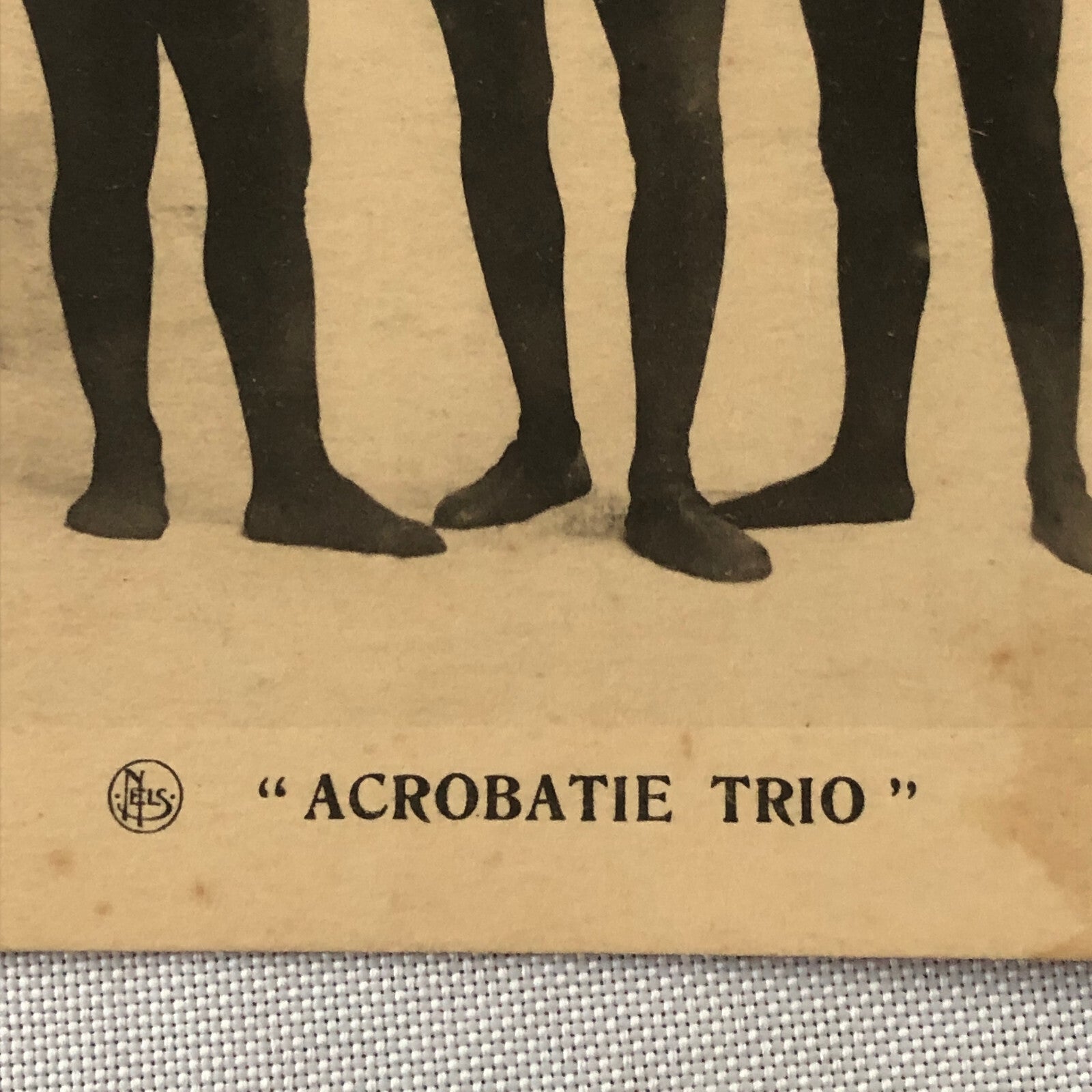 Circus Acrobat Performer Act Postcard Post Card Vintage Acrobatie Trio French
