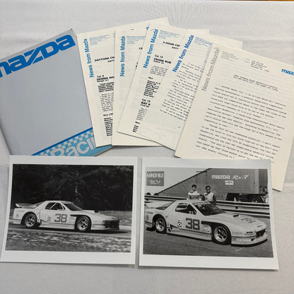 1986 Mazda RX-7 Racing Press Kit Brochure Photos Camel GT