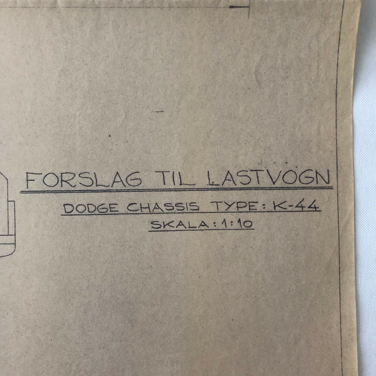 1934 Coachbuilder Truck Design Blueprint Rendering Blue Print Coach Pickup Truck