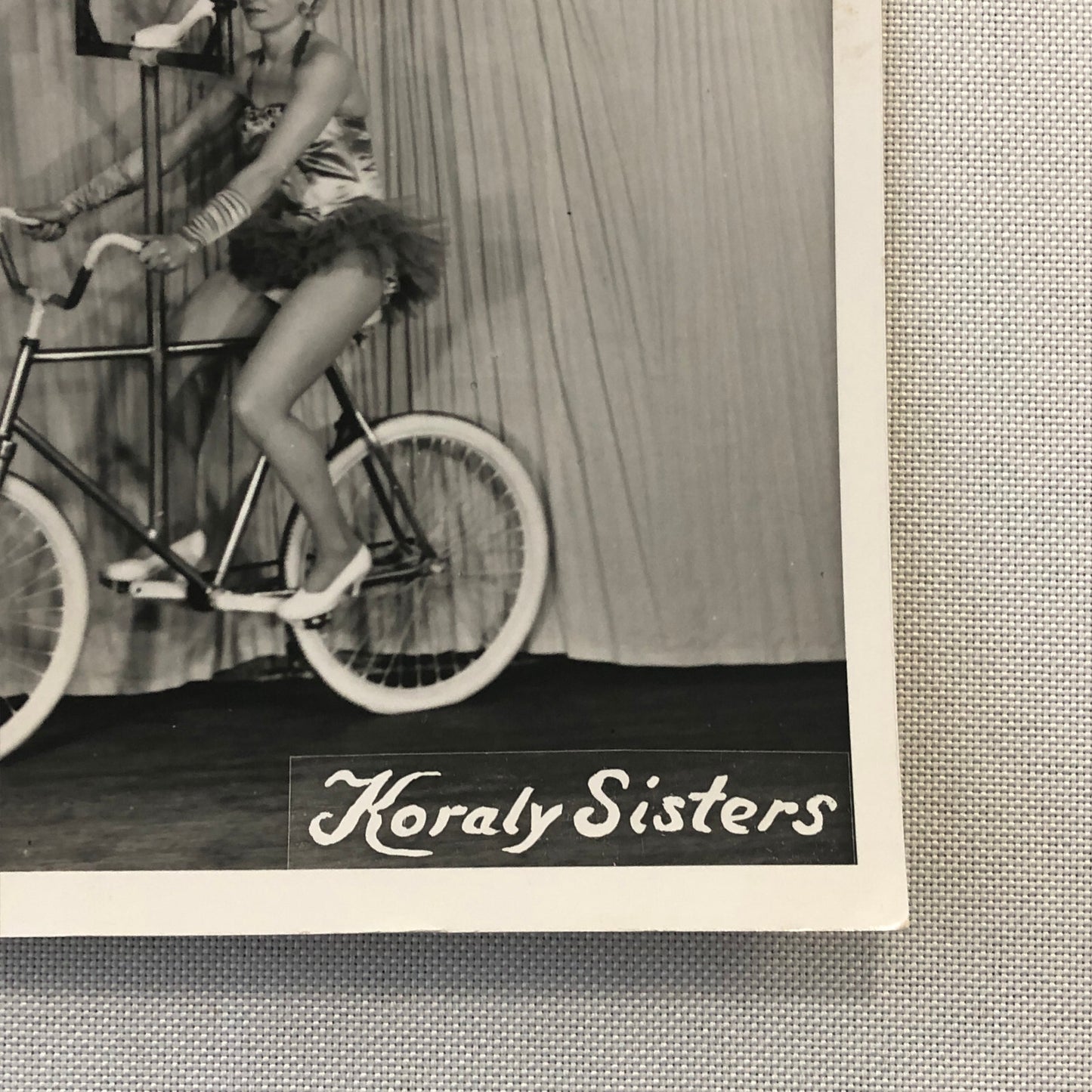 Koraly Sisters Circus Bicycle Balancing Act Photo Photograph Print