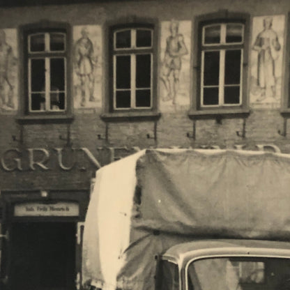 Vintage Photo Photograph Snapshot Man with Truck Germany  + AL22SM2