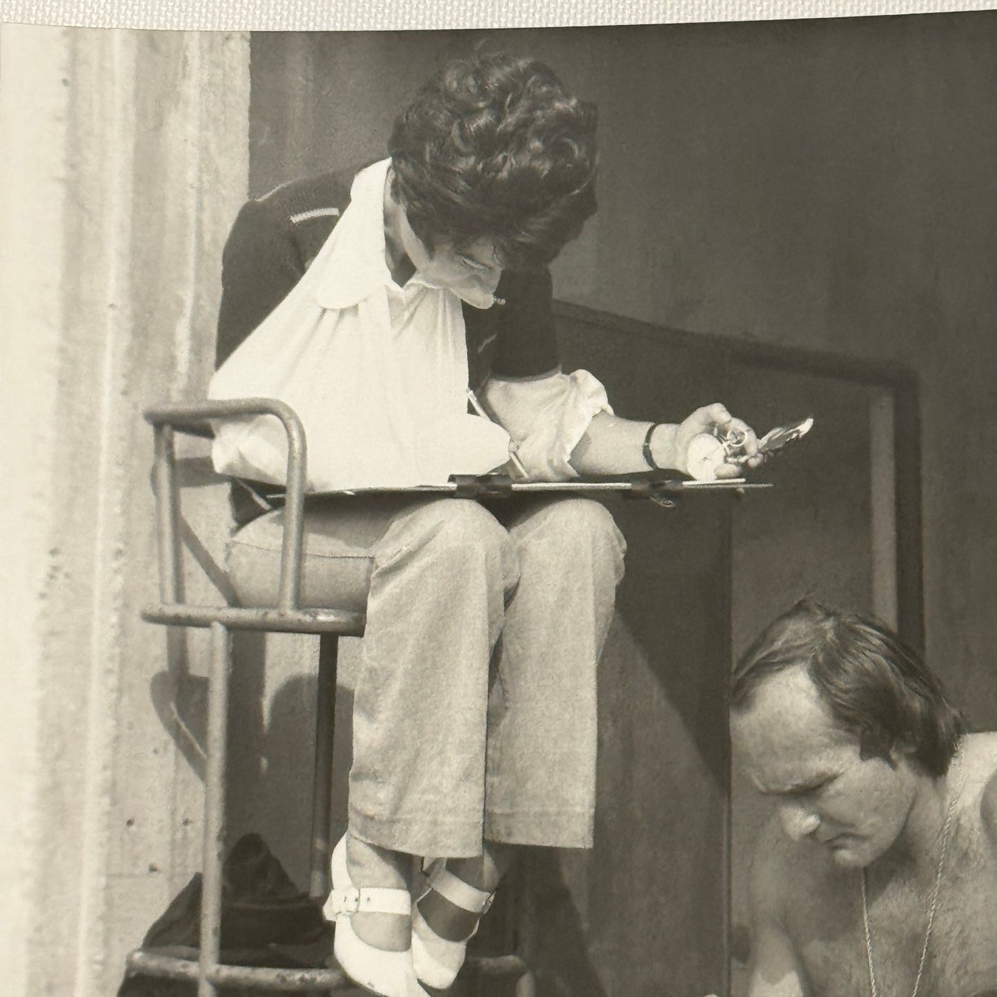 Vintage Racing Photo 1972 Italian Grand Prix Race Mike Hailwood Pat Surtees