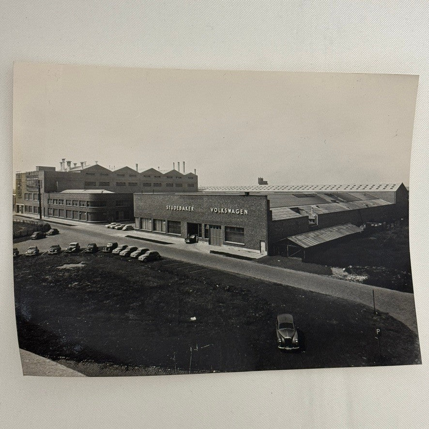 Vintage Studebaker Volkswagen VW Factory Building Photo Photograph Print