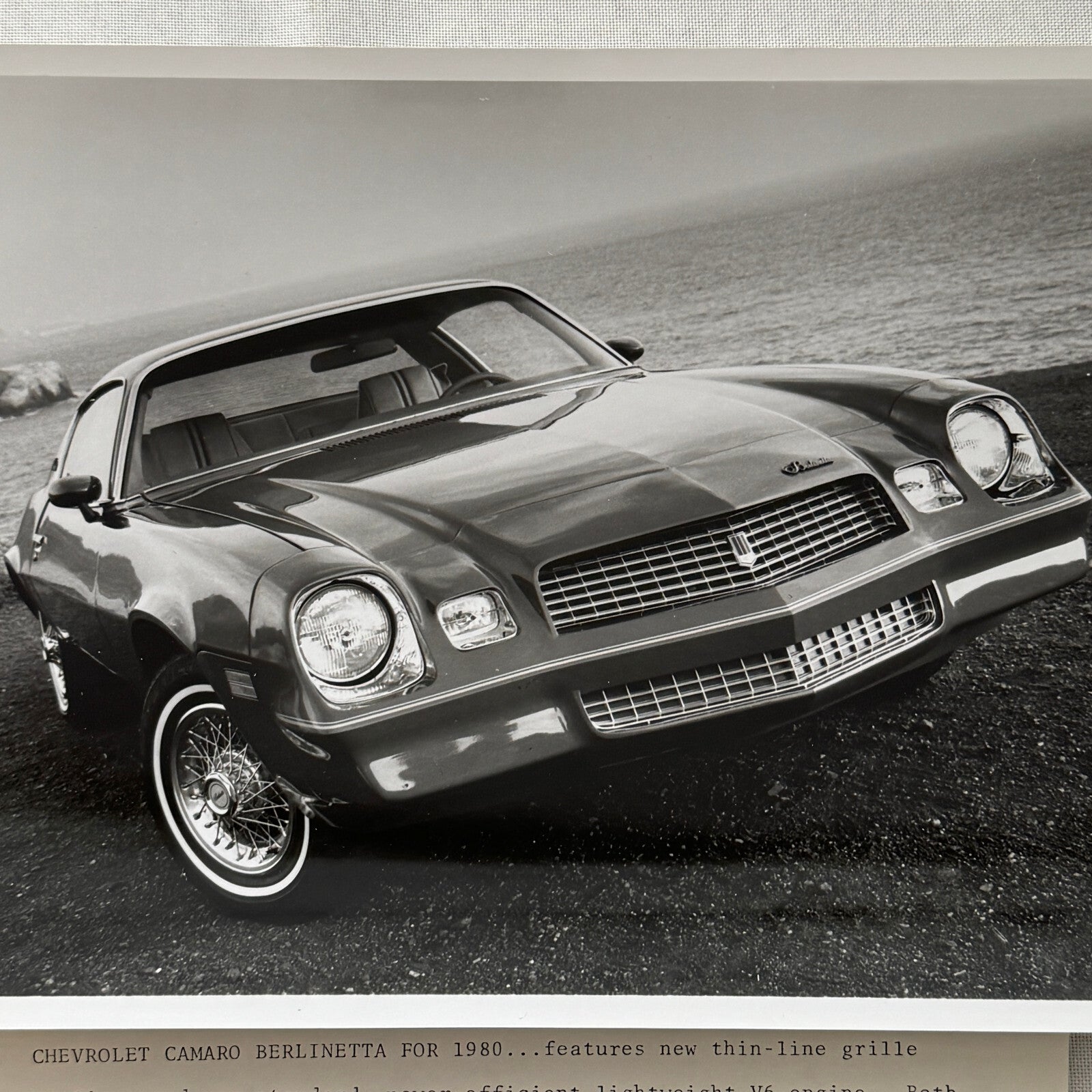 1980 Chevrolet Camaro Berlinetta Factory Press Publicity Photo Photograph Chevy