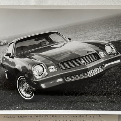 1980 Chevrolet Camaro Berlinetta Factory Press Publicity Photo Photograph Chevy