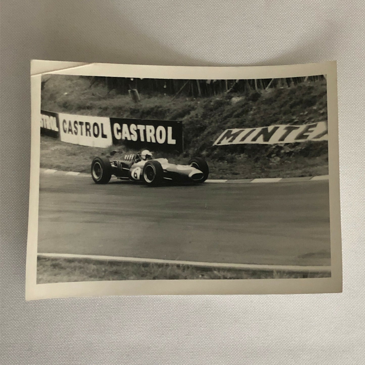 Vintage Grand Prix Racing Car Driver Photo Photograph Print 