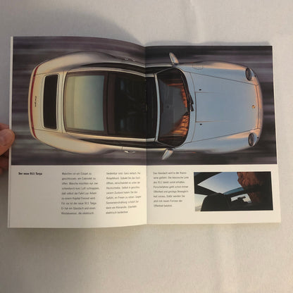 Porsche 911 Sales Brochure Catalog GERMAN TEXT Coupe Cabriolet Targa 4 4S Turbo
