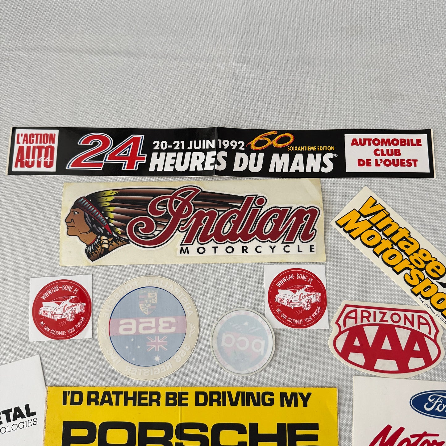 Car and Racing Decal Lot 20x 24 Hours of LeMans Porsche Momo Ford Motorsports +