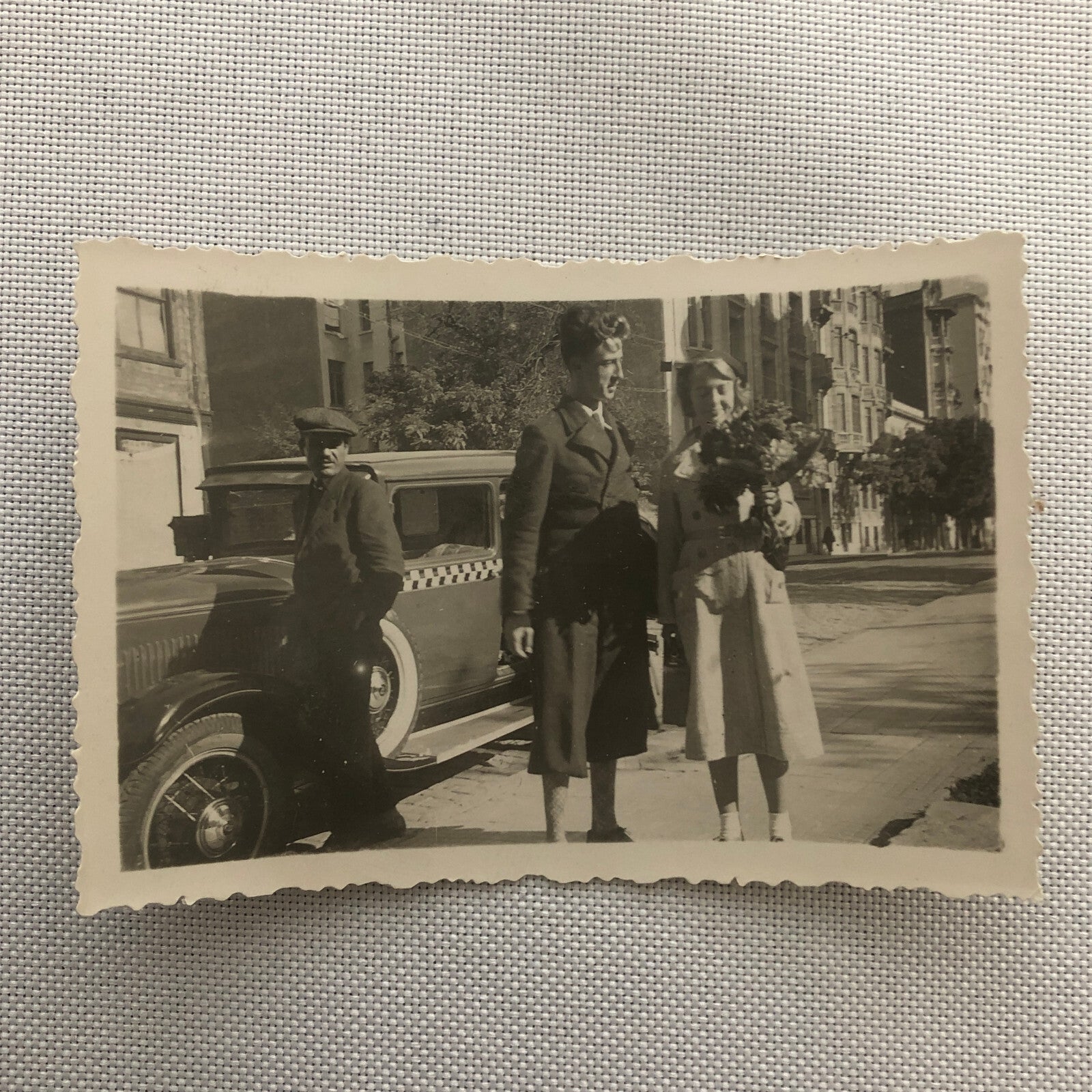 Vintage Photo Photograph Lot Taxi Cab Car Automobile People Woman AL22SM1