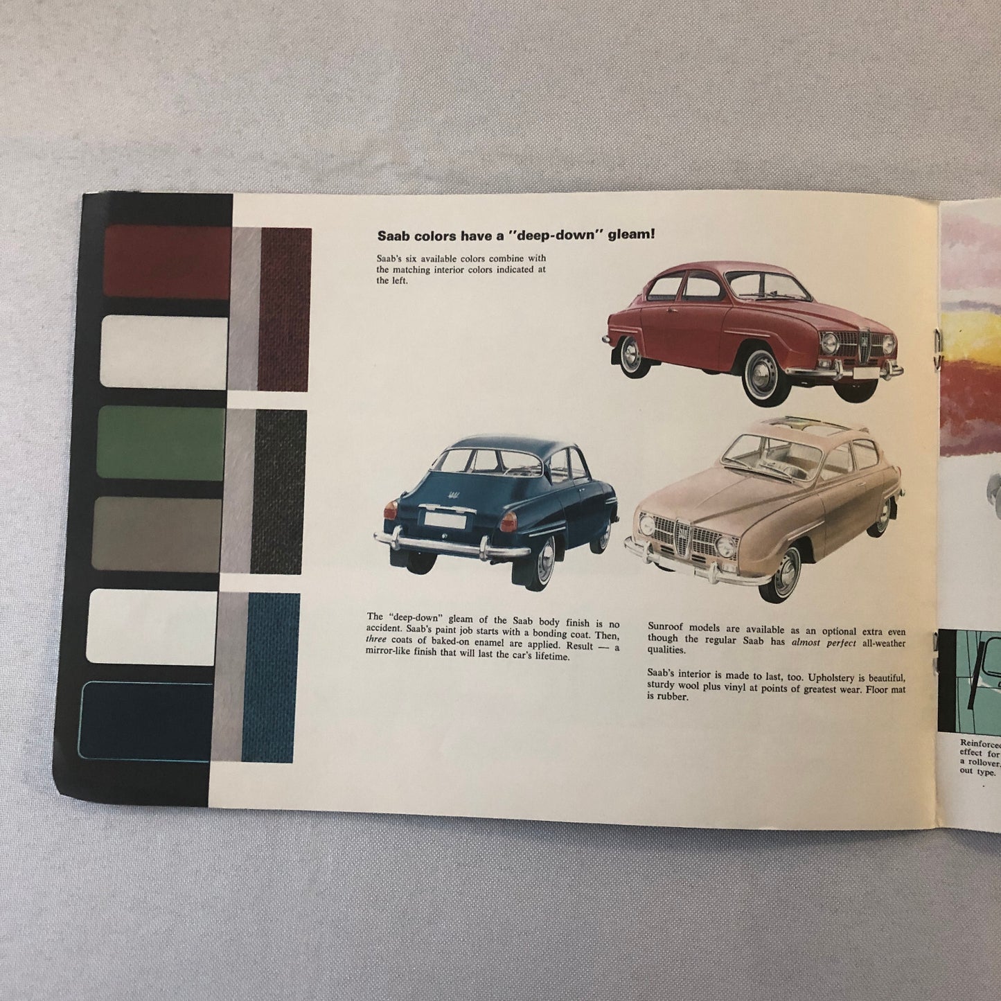 Vintage Saab Car Automobile Sales Brochure Catalog Advertising 1964 1965