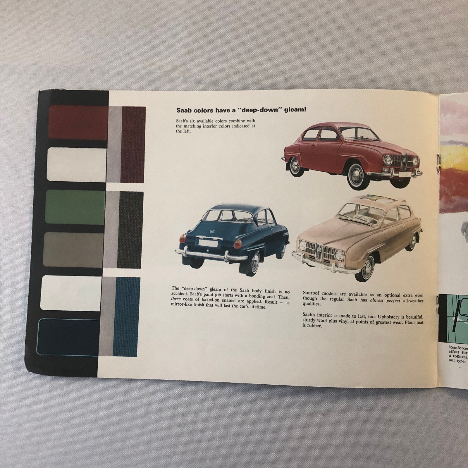 Vintage Saab Car Automobile Sales Brochure Catalog Advertising 1964 1965