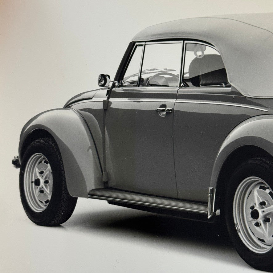 Vintage Volkswagen Beetle Convertible VW Bug Car Photo Photograph Cabriolet