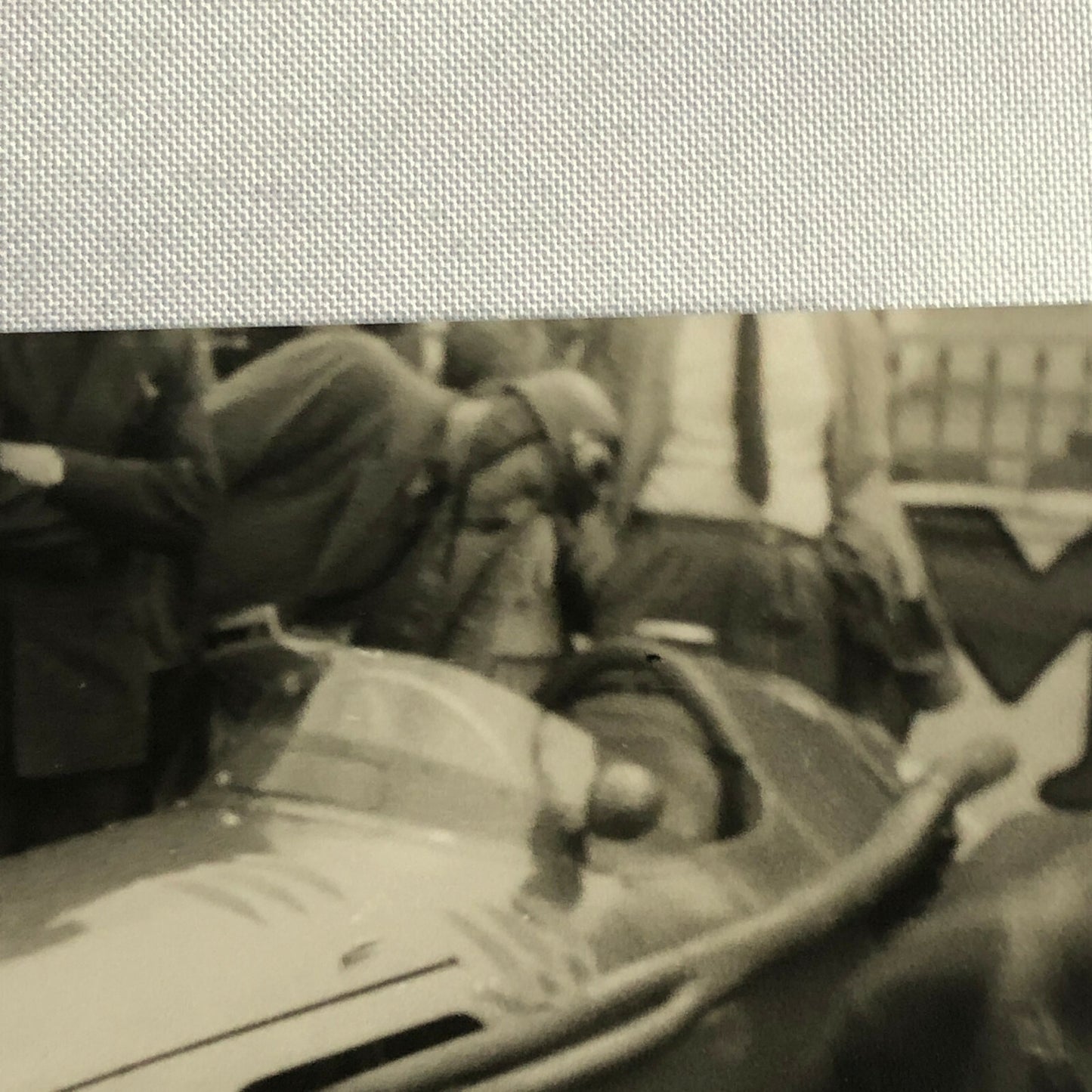 Vintage Grand Prix Car Racing Driver Photo Photograph Print 