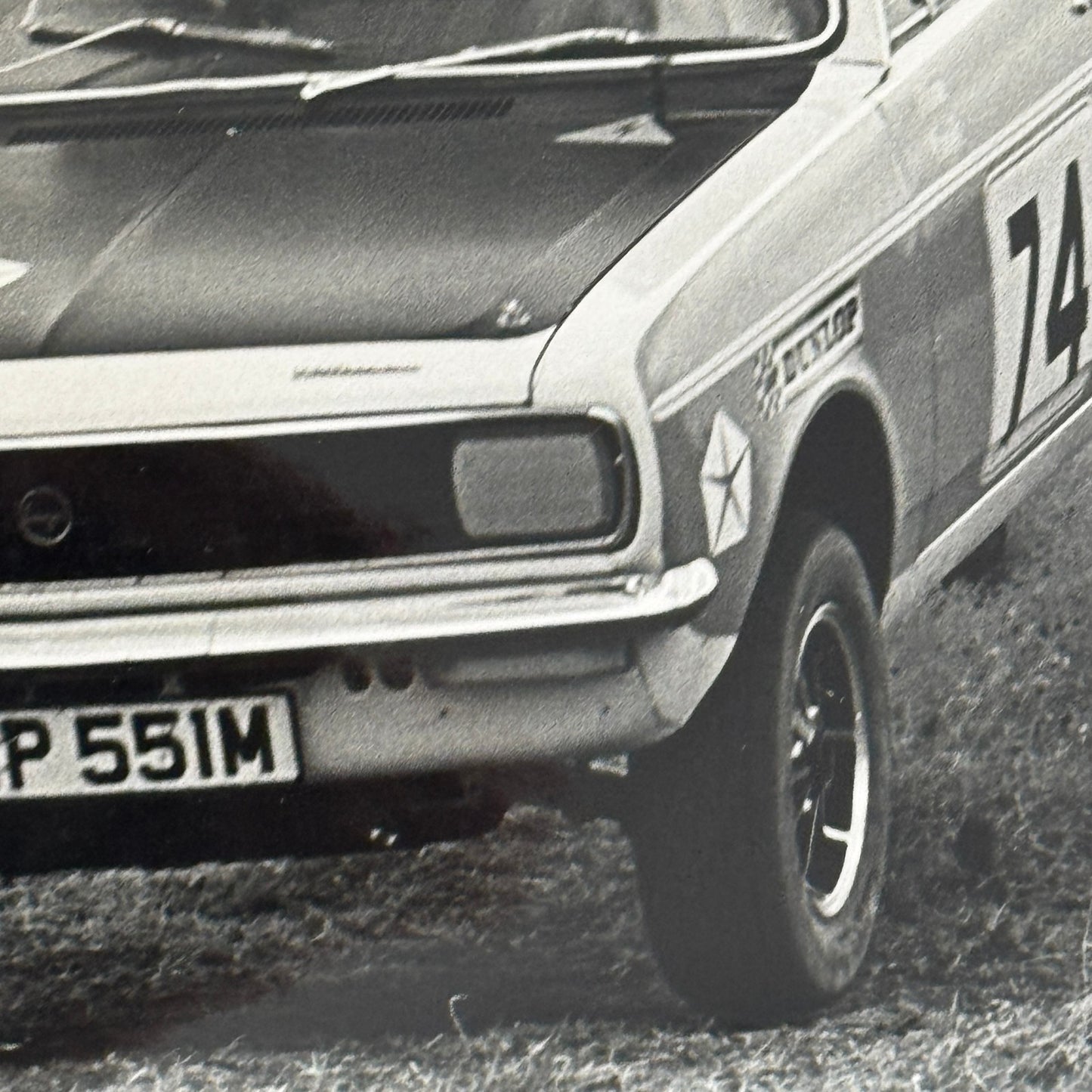 Vintage Chrysler Avenger Rally Racing Car Photo UK Rallye Photograph Print