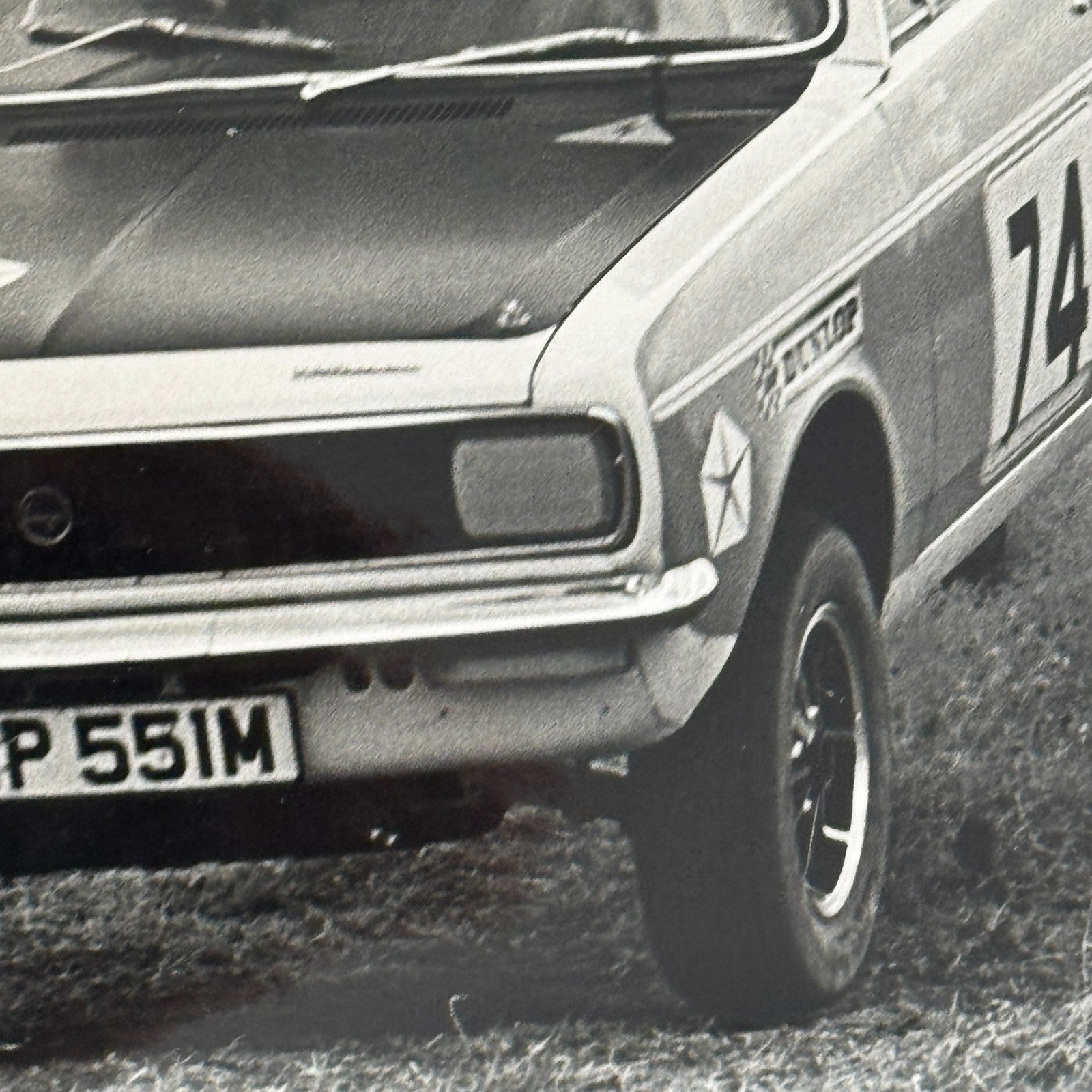 Vintage Chrysler Avenger Rally Racing Car Photo UK Rallye Photograph Print