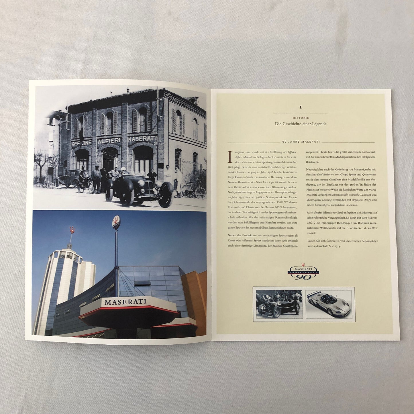 2014 Maserati Sales Brochure GT Cambiocorsa Gransport Quattroporte GERMAN TEXT 