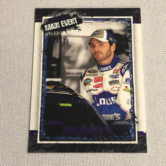 2010 Jimmie Johnson Wheels Main Event Purple Parallel Nascar /25 NASCAR