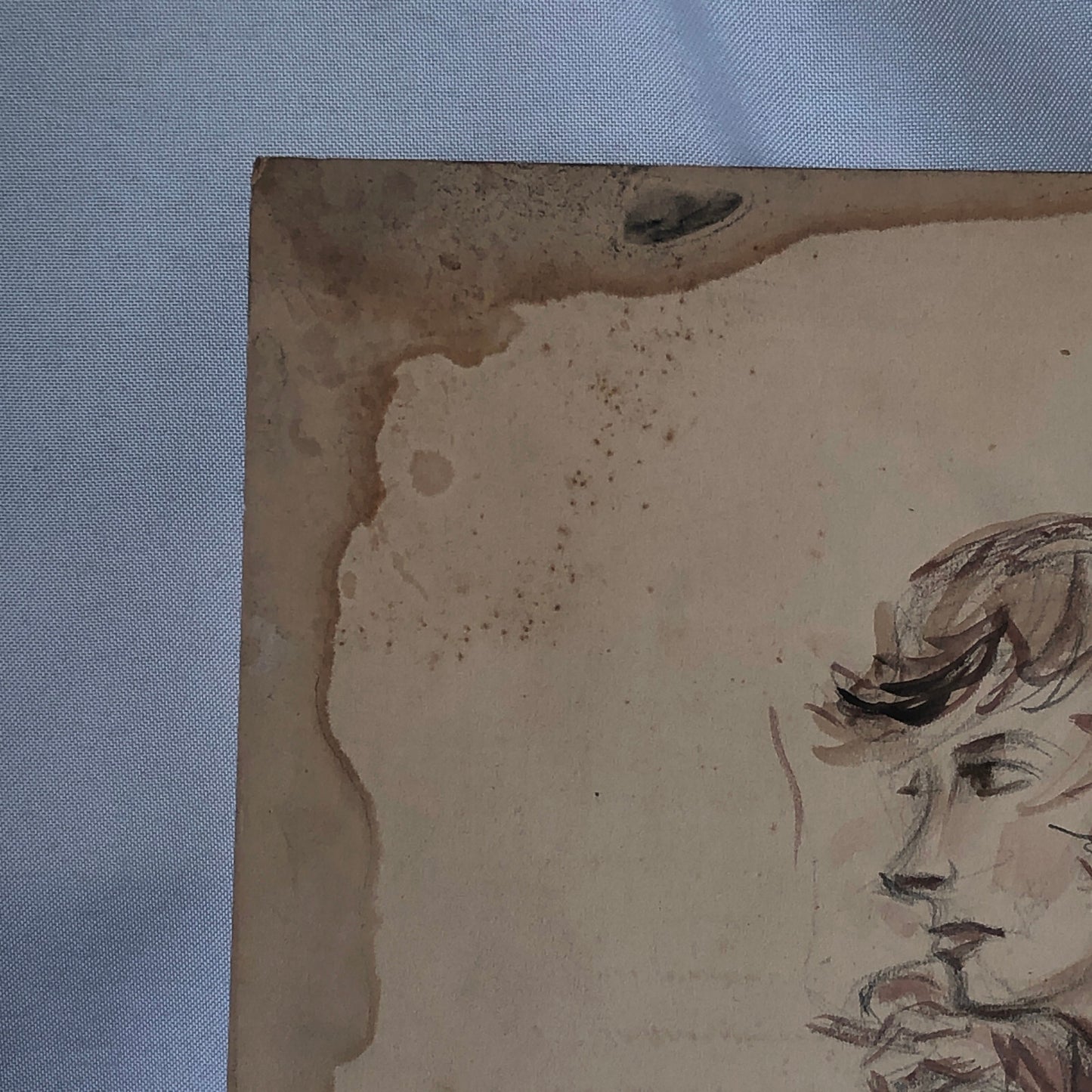 Vintage Painting Art Artwork Artist Arthur E Sudler Smoking Woman