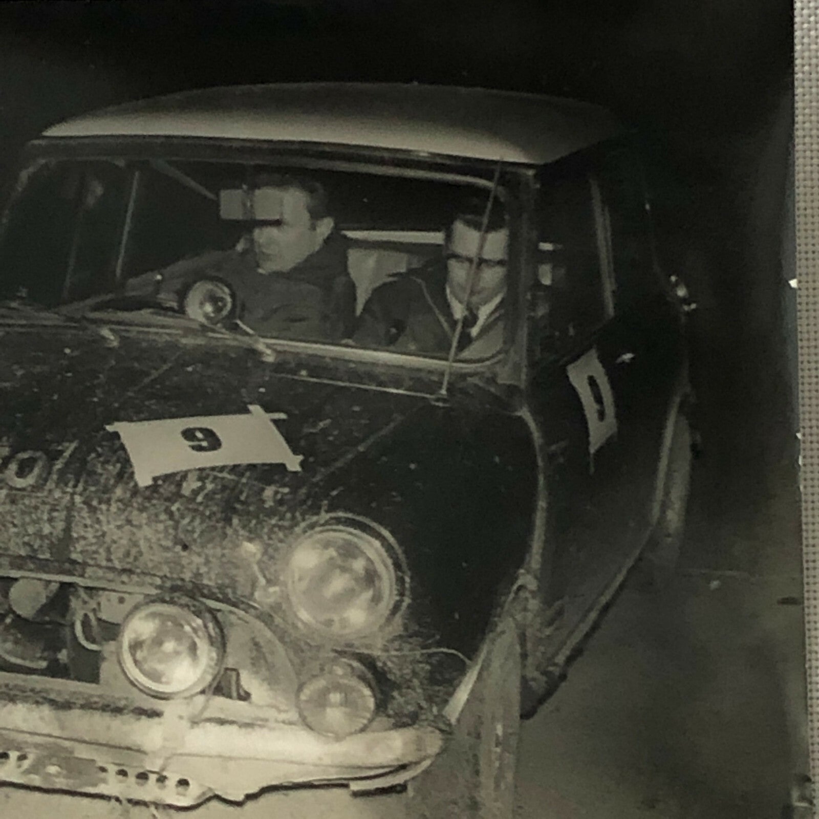 Vintage MINI Racing Car Photo Photograph Print - Rally Rallye Car ? 