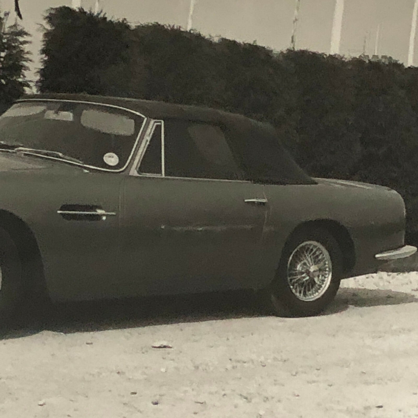 Vintage 1967 Aston Martin Volante Convertible Car Photo Photograph Print