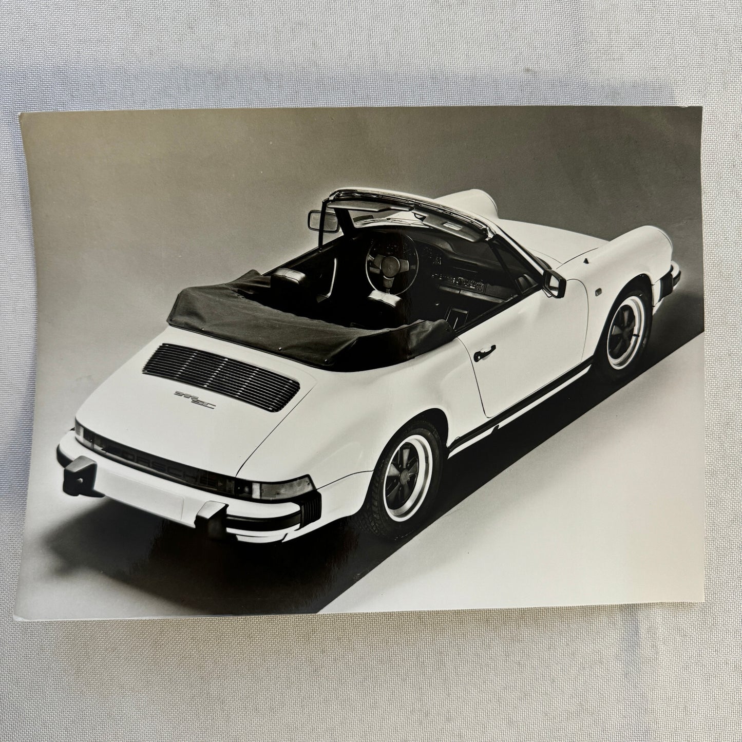 Vintage Porsche 911 SC Cabriolet Convertible Factory Werkfoto Press Photo