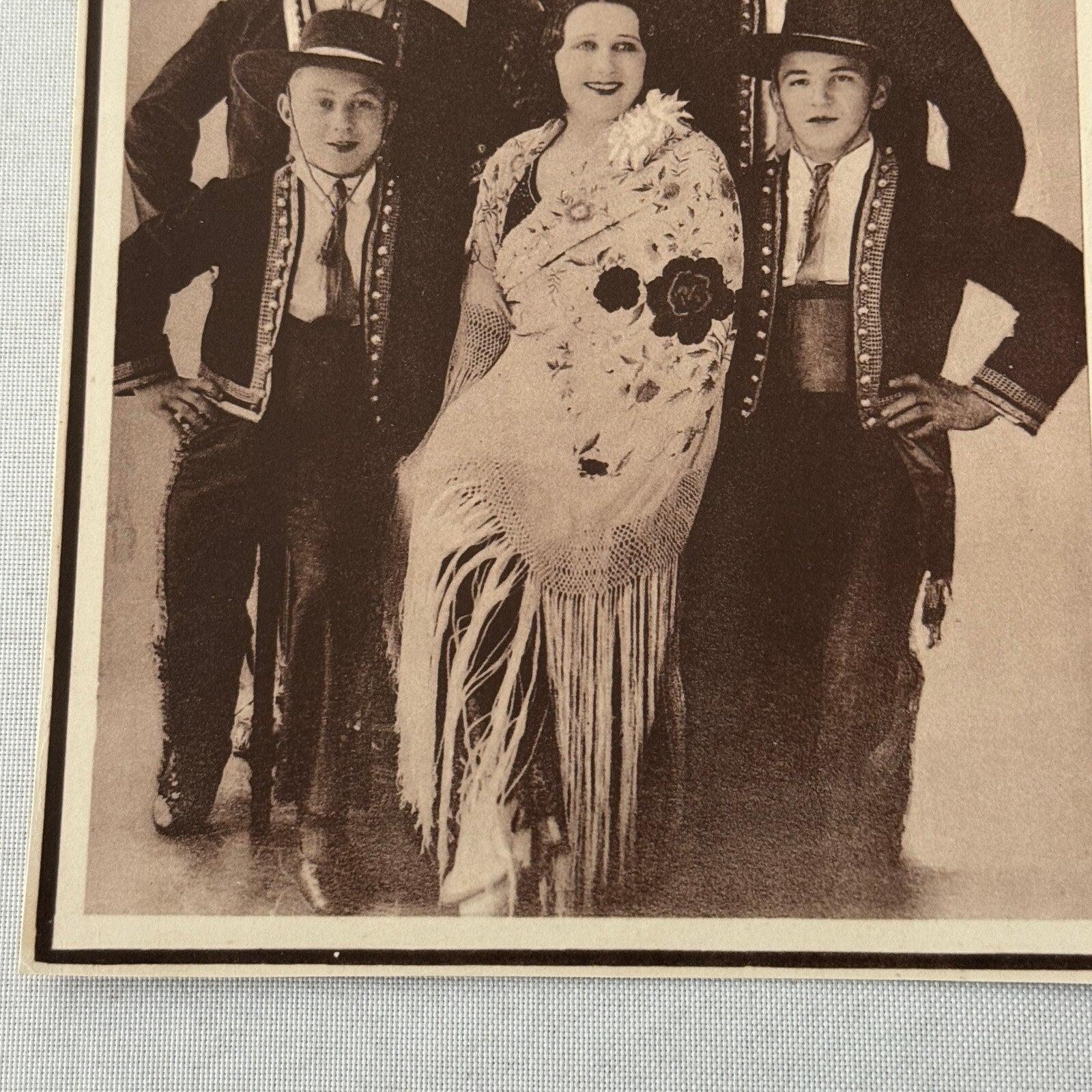 Vintage Circus Performers in Costume Photo Photograph Print