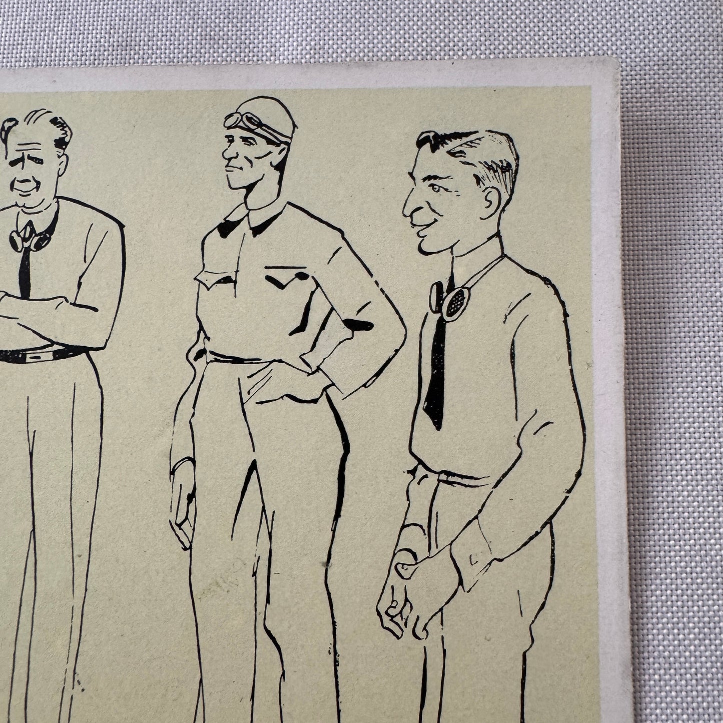 Vintage Italian Racing Driver Postcard Post Card Felice Nazzaro Pietro Bordino