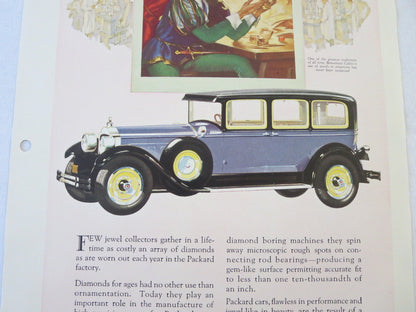 1927 1928 ? Packard Sedan Original Dealer Only Ad Proof - Vintage Advertising 