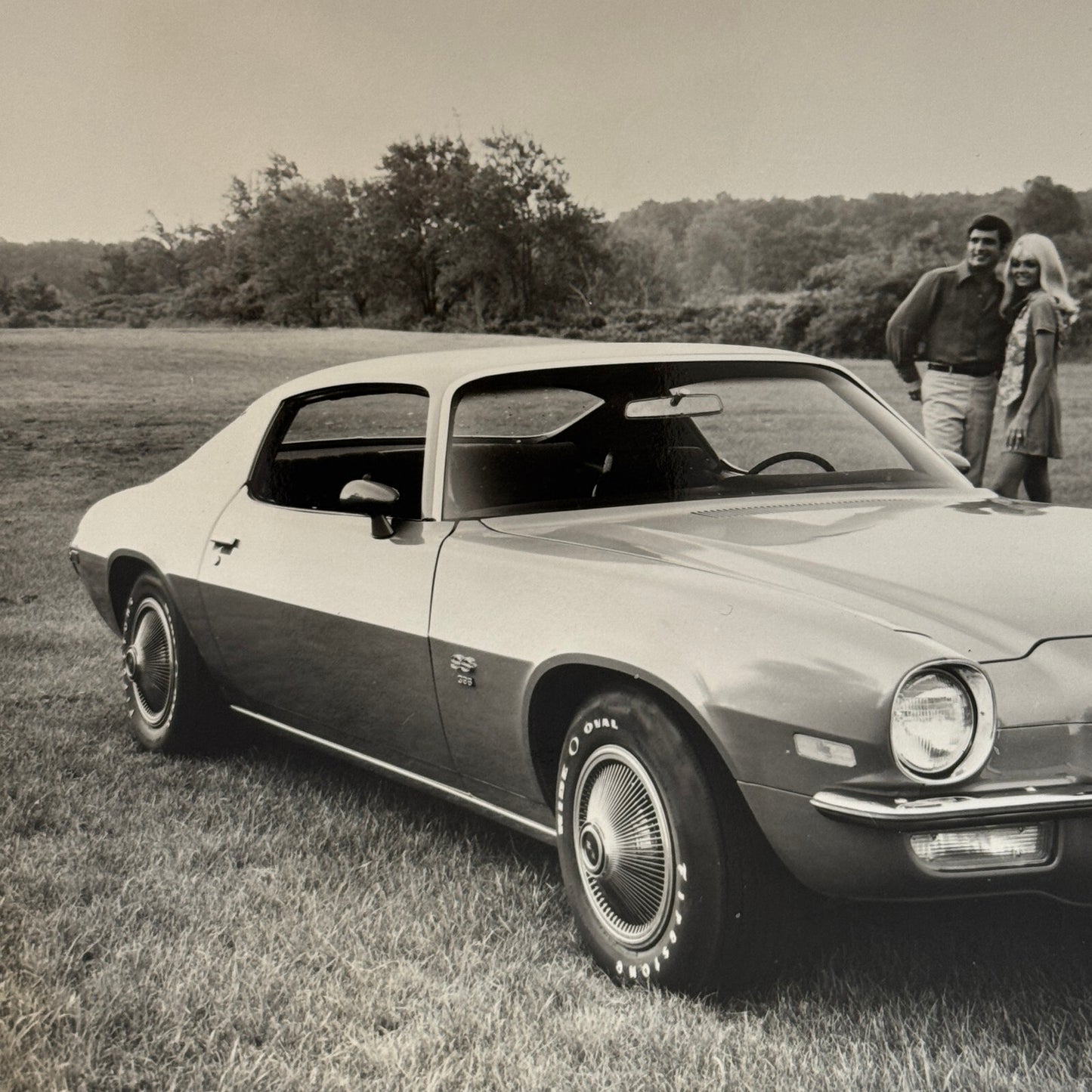 1971 Chevrolet Camaro SS Coupe Factory Press Photo Photograph Vintage RARE UK