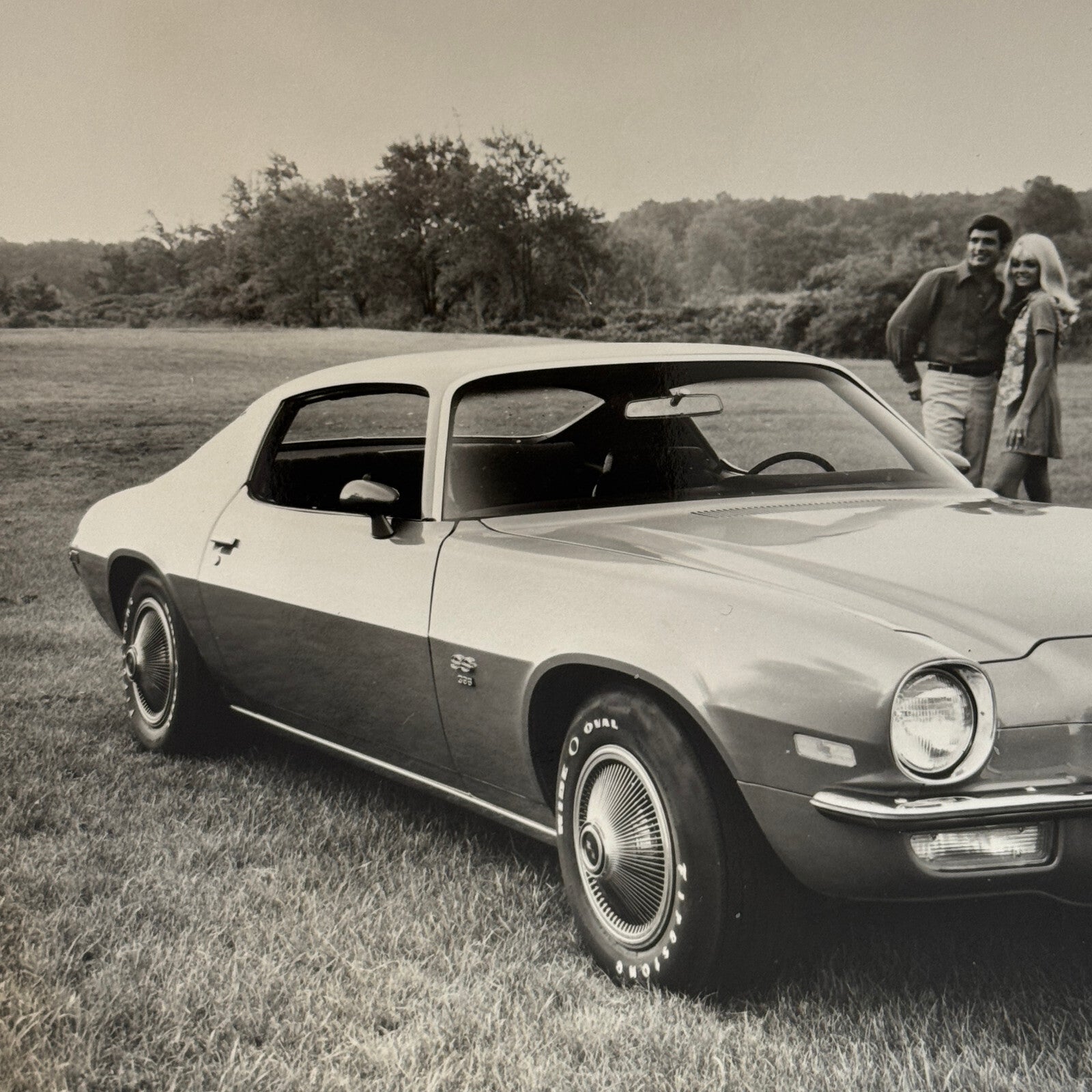 1971 Chevrolet Camaro SS Coupe Factory Press Photo Photograph Vintage RARE UK