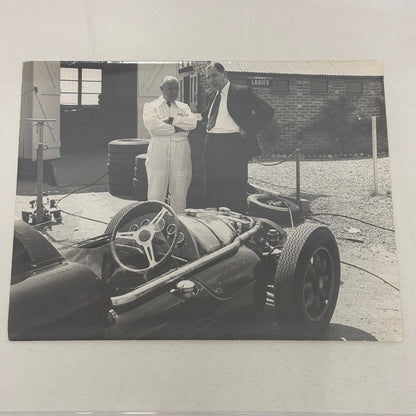 Vintage Racing Photo Stirling Moss Lotus Climax Car 1960 Dunlop Tire Silverstone