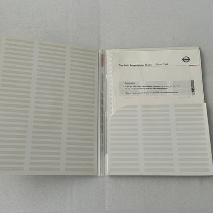 Nissan Tokyo Motor Show Concept Car Press KIt Brochure with CD Fairlady Z Nails