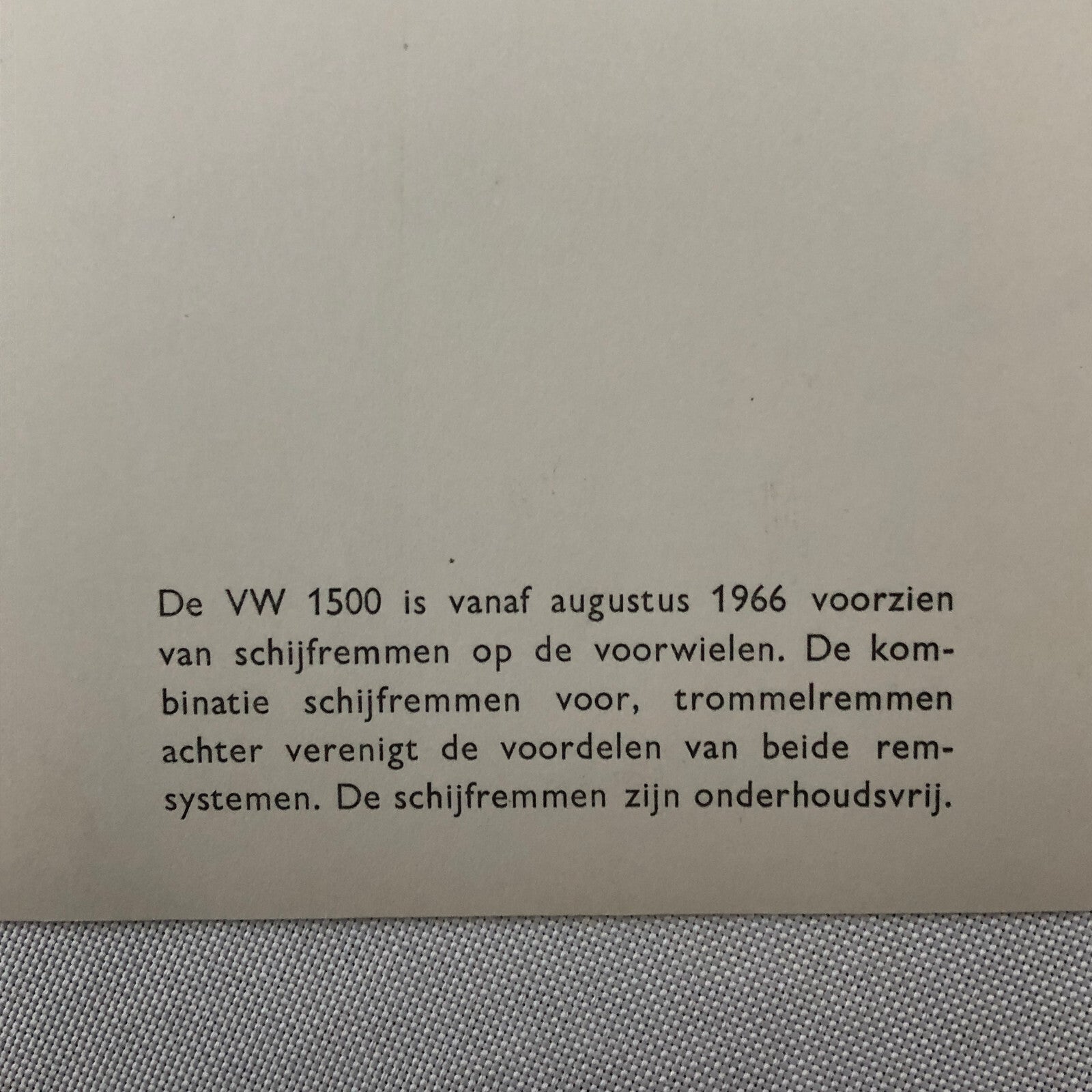 Vintage Volkswagen VW Beetle Factory Press Photo Photograph DUTCH Caption