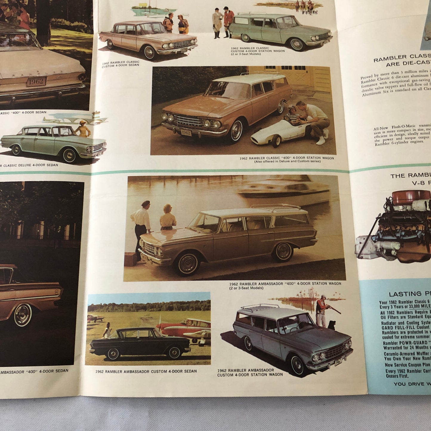 1962 Rambler Car Sales Brochure Catalog Classic Ambassador American Convertible