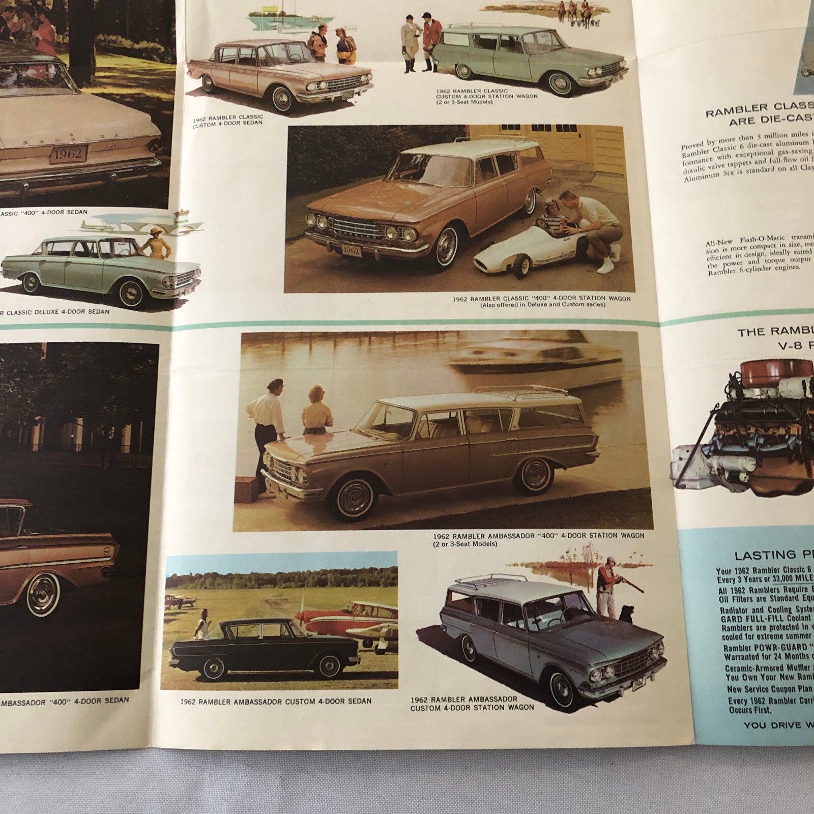 1962 Rambler Car Sales Brochure Catalog Classic Ambassador American Convertible