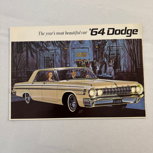 1964 Dodge Car Sales Brochure Catalog Polara 440 330 Vintage Advertising