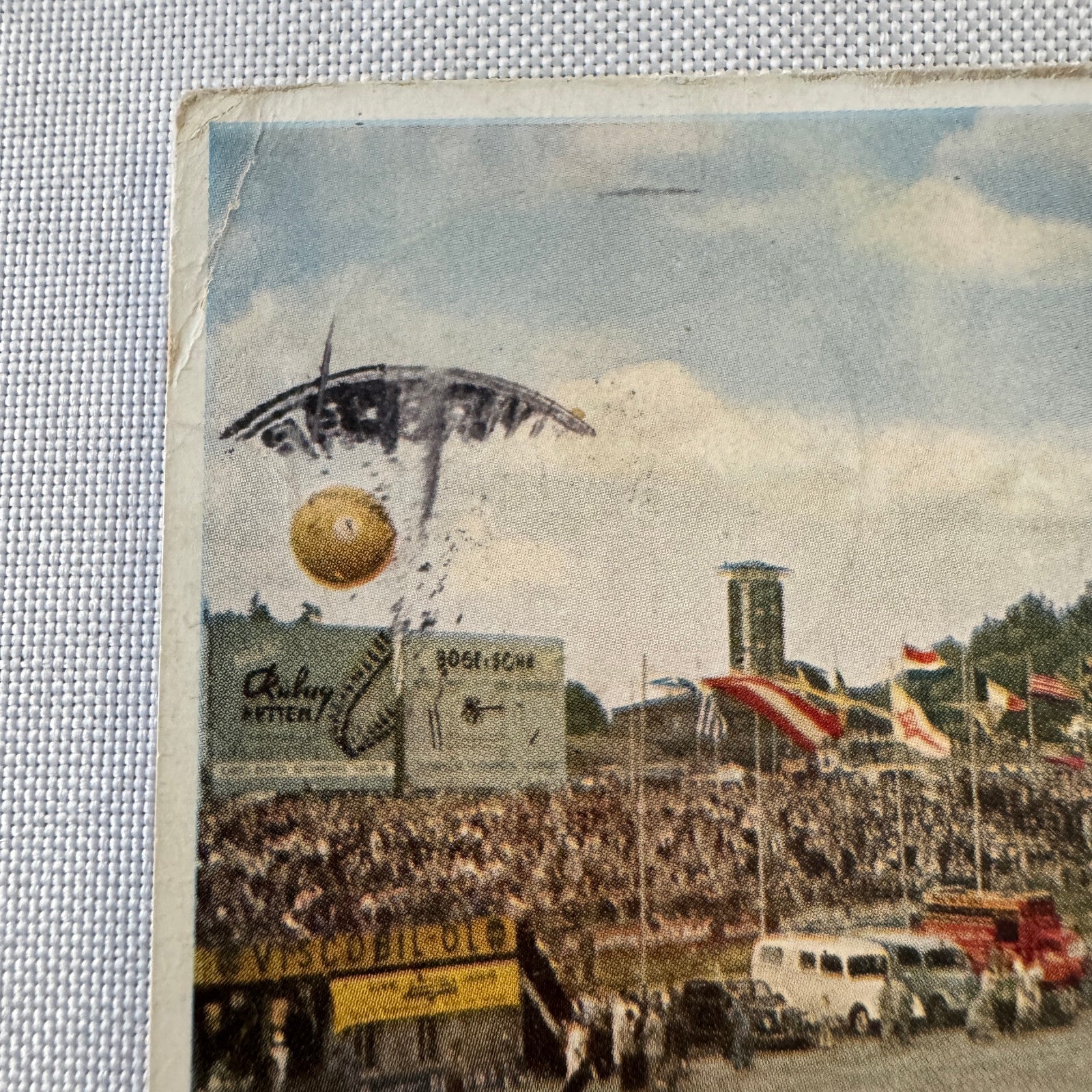 Vintage Nurburgring Race Track Racing Postcard Post Card German
