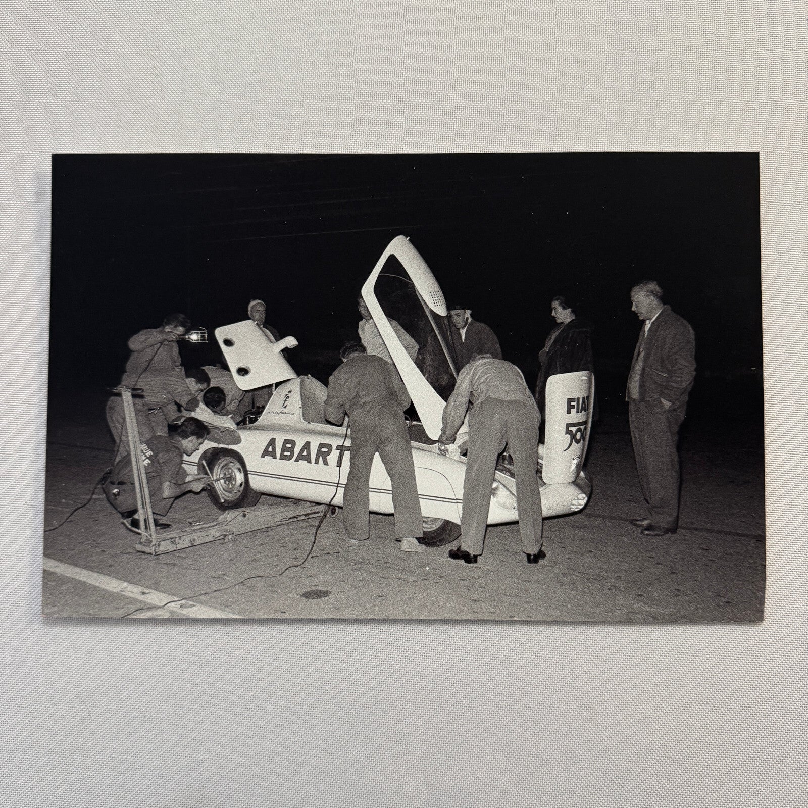 Fiat 500 Abarth Car Monza 1958 Photo Photograph Modern Print