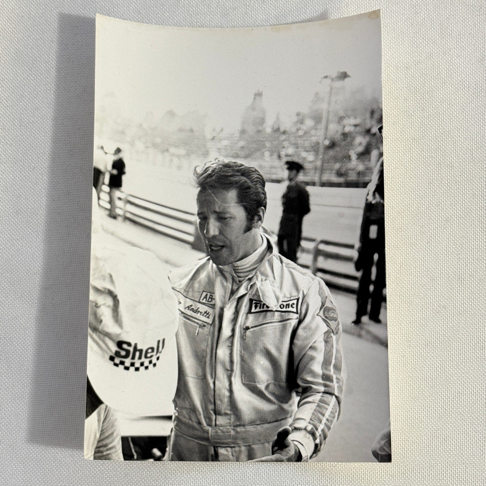 Vintage Mario Andretti Racing Driver Photo Photograph Print Motorsport