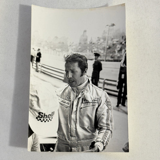Vintage Mario Andretti Racing Driver Photo Photograph Print Motorsport