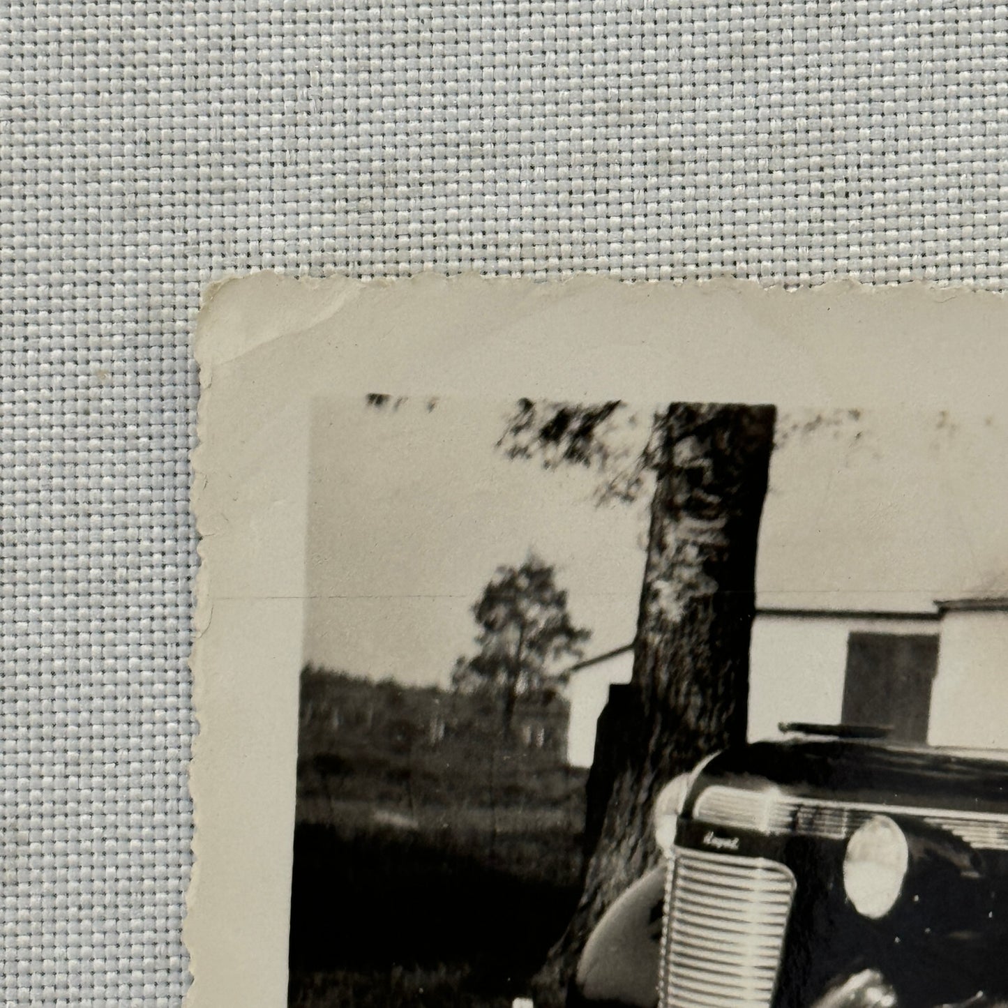Vintage Car Automobile Snapshot Photo Photograph Woman with Car DS24 Quebec