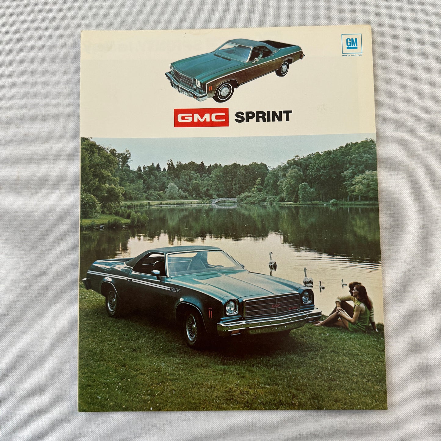 1974 GMC Sprint Pickup Sales Brochure Catalog Advertising Vintage