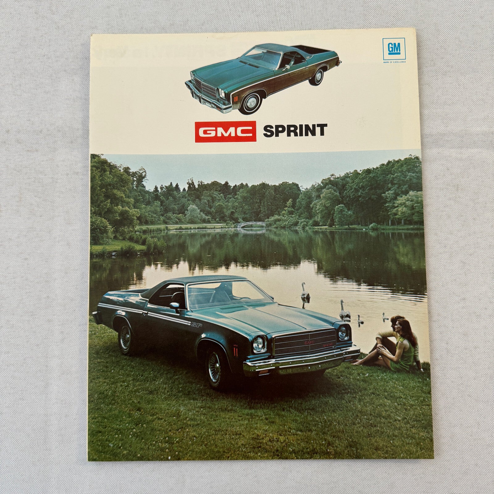 1974 GMC Sprint Pickup Sales Brochure Catalog Advertising Vintage