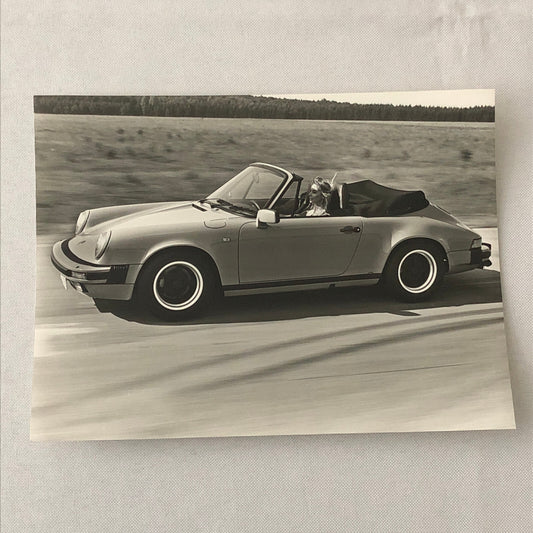 Vintage Porsche 911 Carrera Cabrio Factory Press Photo Photograph Werkfoto
