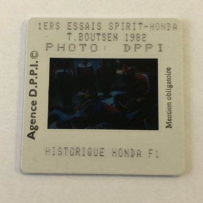 1982 Thierry Boutsen Spirit Honda Racing DPPI 35MM Press Photo Slide