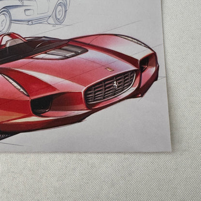 Ferrari Concept Car Prototype Sketch Photo Photograph Print 250 Testarossa