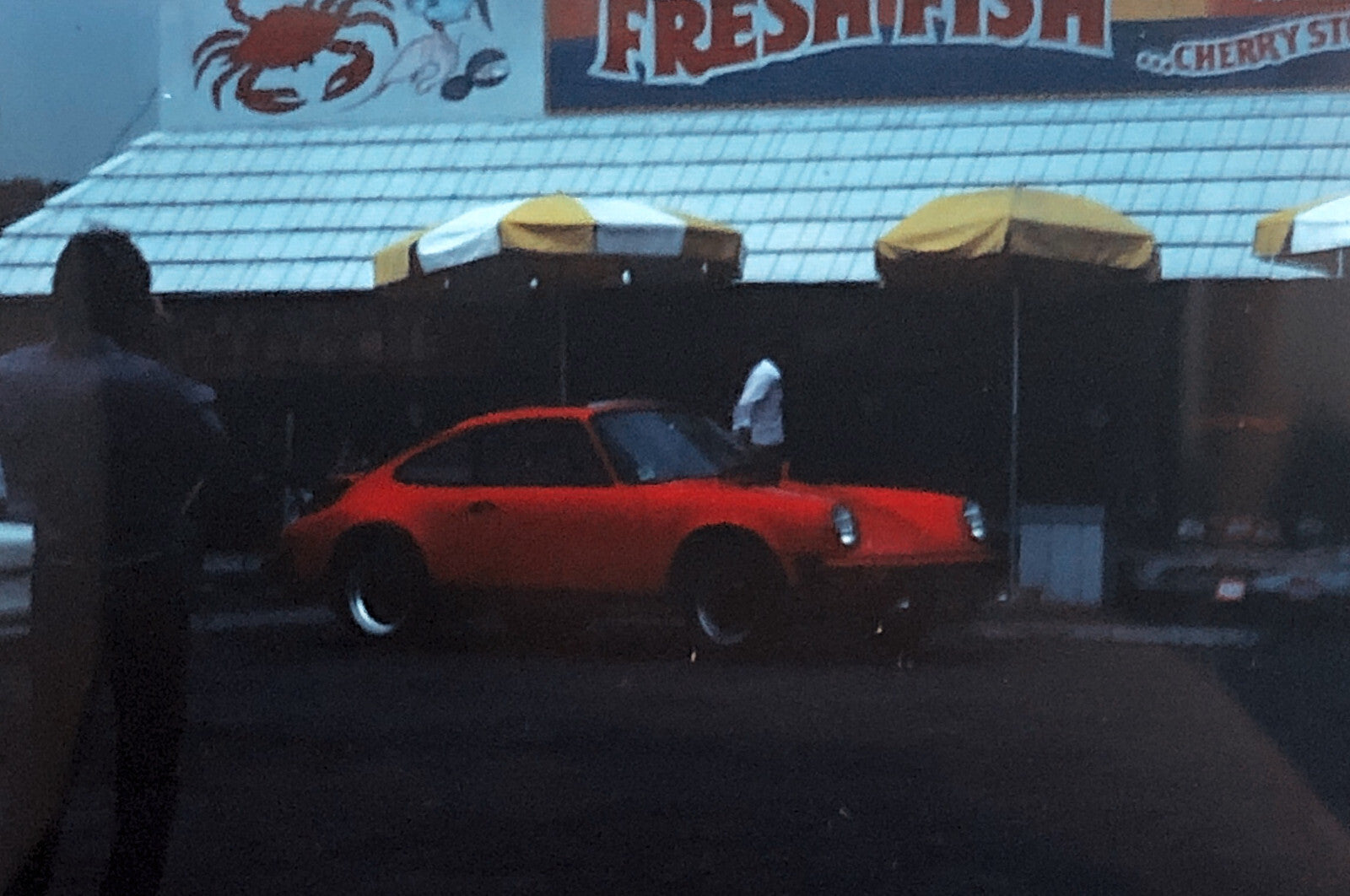 Porsche 911 Car 35mm Photo Slide Vintage 1981