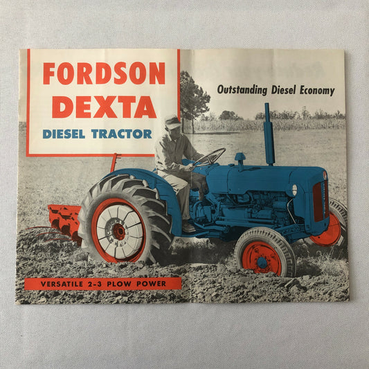 Vintage Fordson Dexta Diesel Tractor Sales Brochure Catalog Advertising 