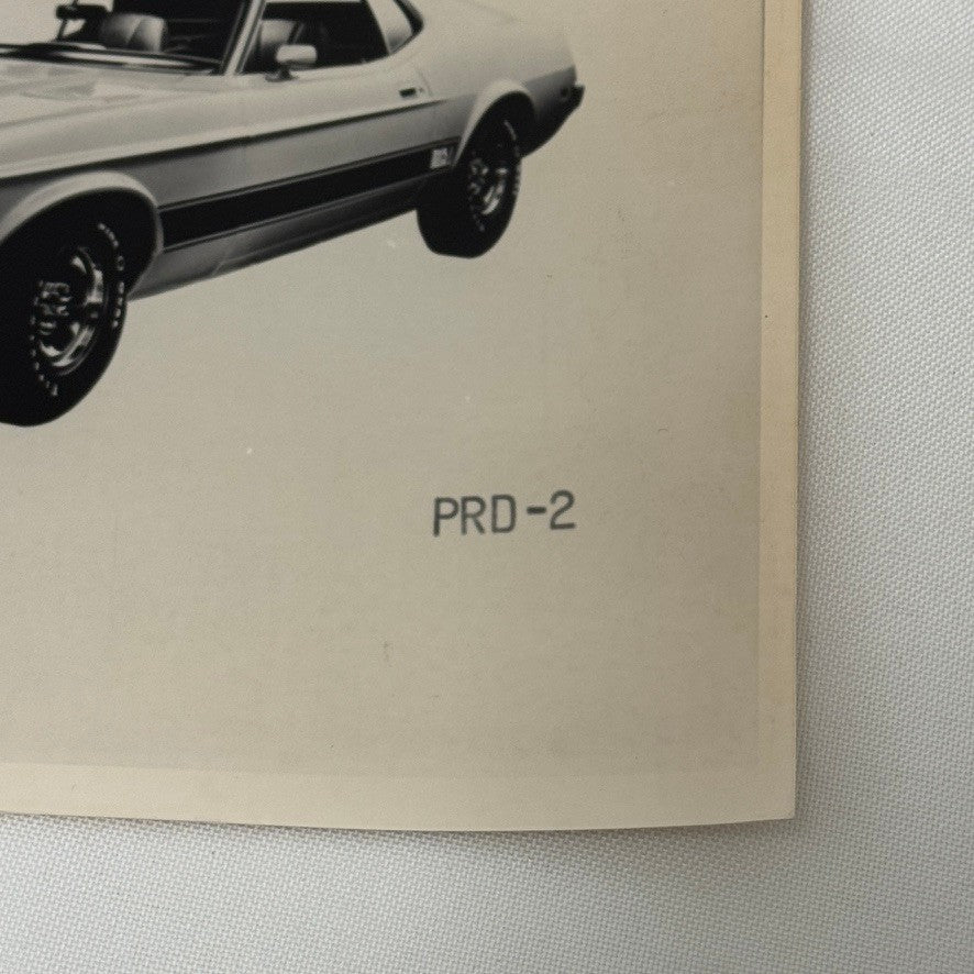 Vintage 1972 Ford Mustang Mach 1 Car Photo Photograph Modern Print
